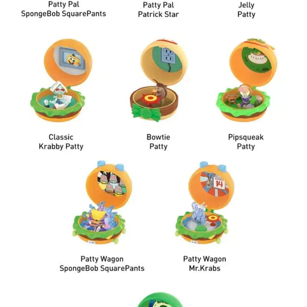 [BUNJANG] Pop Mart SpongeBob Krabby Patty Bundle Set Squidward, Mr. Krabs / 팝마트 스폰지밥 크래비 패티 베스트셀러 뚱이,집게사장 일괄