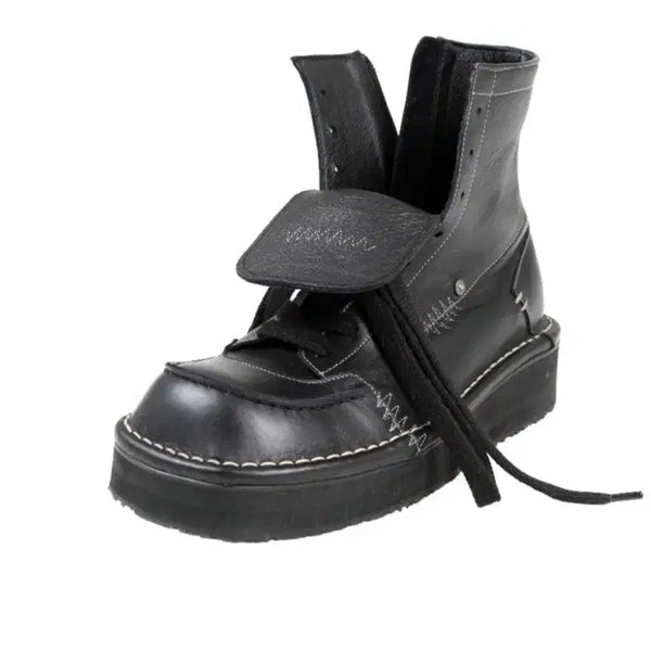 [BUNJANG] Two Space Gallagher Black Walker Boots / 투스페이스. 갤러거 블랙 워커