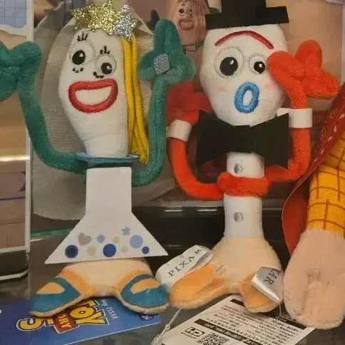 [BUNJANG] Disney Pixar Toy Story Forky & Karen Plush Keychain (Set) / 토이 스토리 인형 캐런 포키 키링(택일)