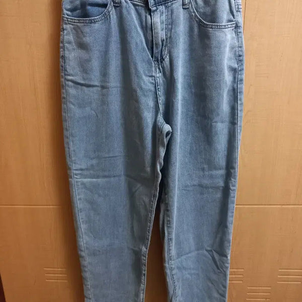 [BUNJANG] Light Blue Denim Wide Pants (Size M) / 연청색 데님 와이드 팬츠