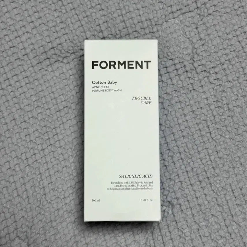 [BUNJANG] Forment Acne Perfume Shower Cotton Baby Body Wash 500ml / 포맨트 아크네 퍼품샤워 코튼베이비 500ml