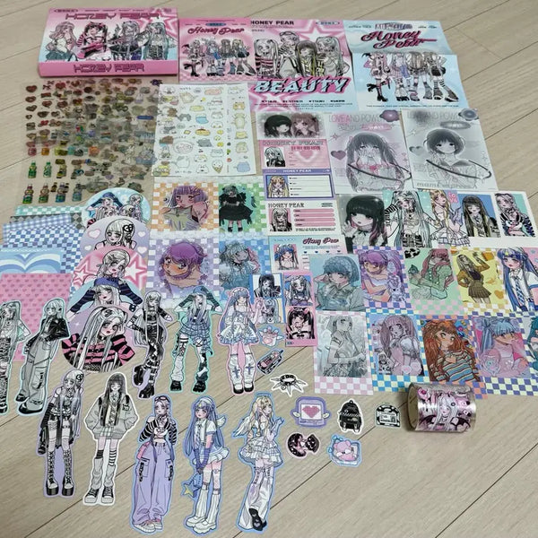 [BUNJANG] Y2K Diary Deco Sticker, Card, Postcard Bundle Set / 다꾸 다이어리 y2k 스티커 카드 엽서 일괄 양도판매