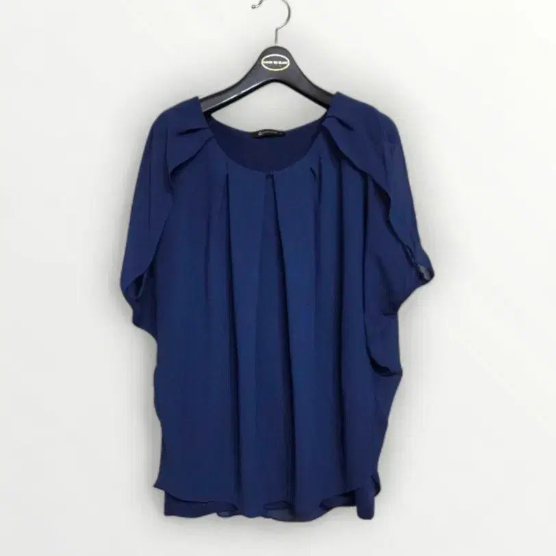 [BUNJANG] Women's Chiffon Short Sleeve Blouse - Size 55 (90) / 55 블라우스 반팔 블라우스 쉬폰 블라우스 정장 여성 여름 블라우스 90