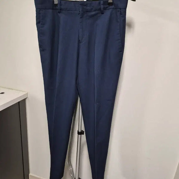 [BUNJANG] Navy Stripe Dress Pants / 네이비 스트라이프 정장 바지