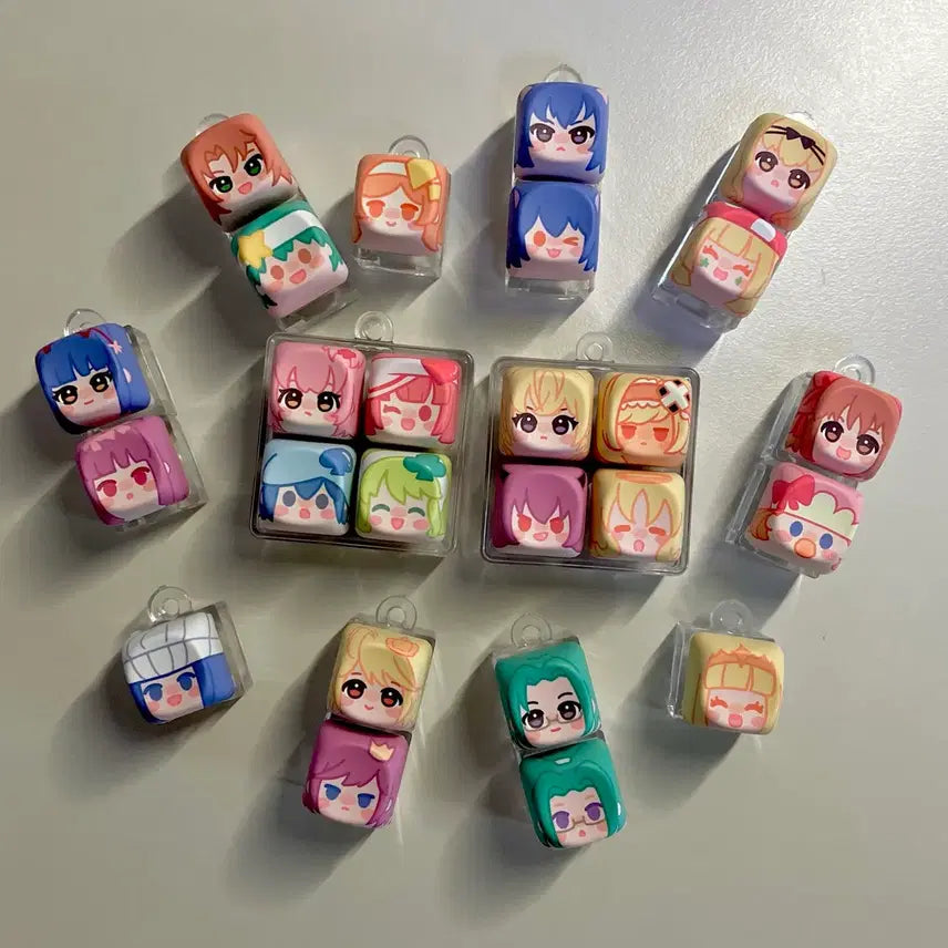 [BUNJANG] Customizable "Shugo Chara!" Keycap Keychain / 커스텀가능!) 캐캐체 키캡키링 캐릭캐릭체인지 키보드
