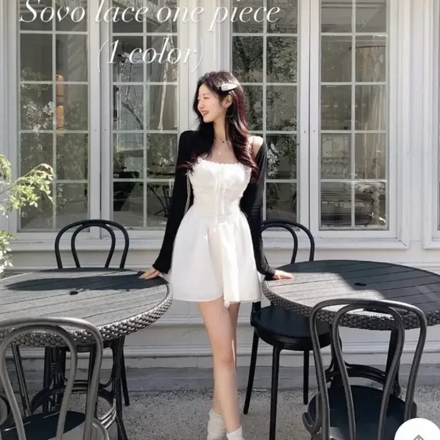 [BUNJANG] Jannef Sobo Lace Mini Dress / *잔느* 소보 레이스 미니 원피스