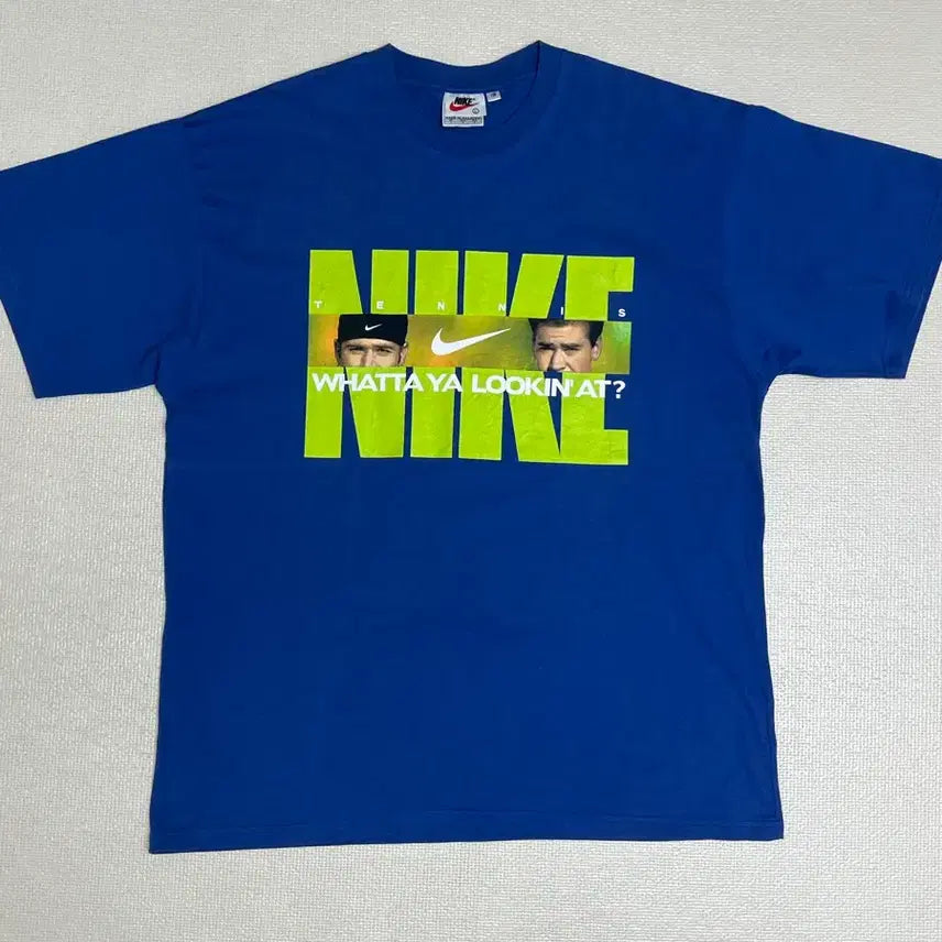 [BUNJANG] Nike 90s Vintage Tennis Big Logo T-Shirt - L / 90s 빈티지나이키 테니스빅로고 티셔츠 L사이즈