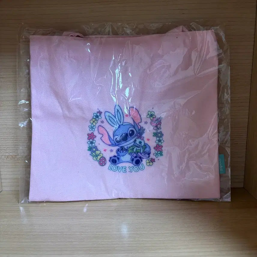 [BUNJANG] Disney Stitch Pink Eco Bag / [새상품] 디즈니 스티치 핑크 에코백