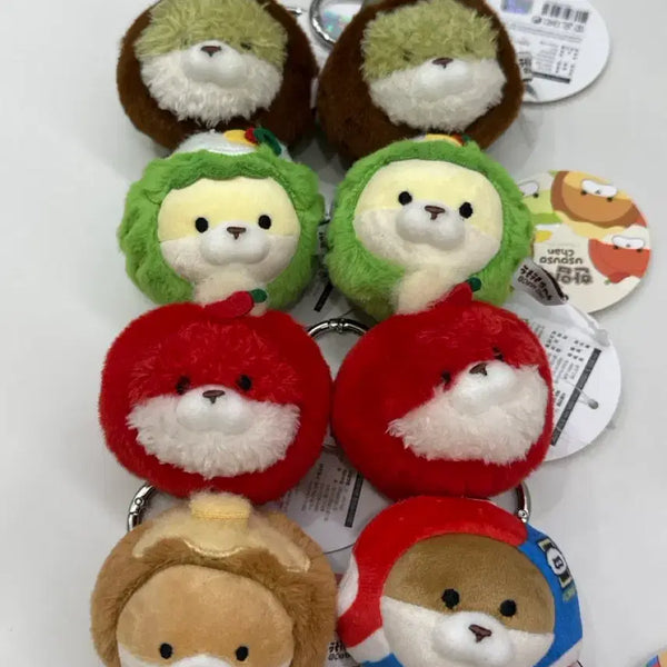 [BUNJANG] WOOSOOWOOSOO Dubai Football Spicy Cheese Spring Cabbage Keychain Set / 우소우소 키링 (두바이,축구공,버터떡,매콤치즈,봄동)