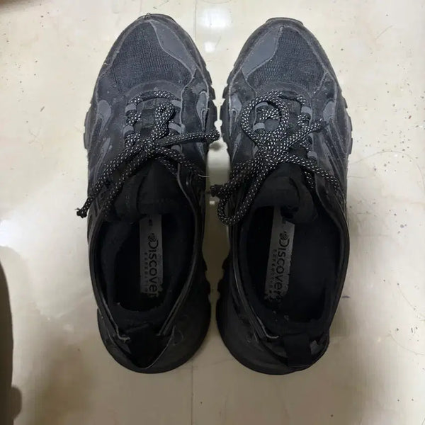 [BUNJANG] Discovery Bucket Walker Sneakers All Black 240 / 디스커버리 버킷디워커 운동화 올블랙 240