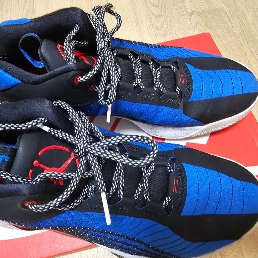 [BUNJANG] Jordan Basketball Shoes Blue Black Size 285 / 조던 농구화 블루 블랙 285