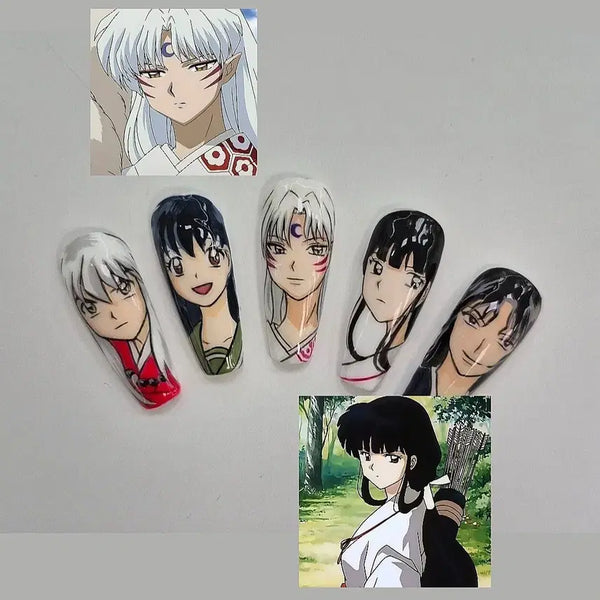 [BUNJANG] Inuyasha Character Nail Art Tips / [Open Event] 이누야샤 네일 | 오타쿠네일| 애니네일|캐릭터네일