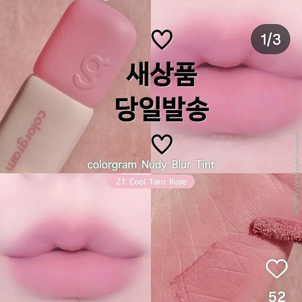 [BUNJANG] Colorgram x Cool Tang Rose Limited Edition Nude Blur Tint / 일본한정) 21 쿨 타로 로즈) 컬러그램 누드 블러 틴트