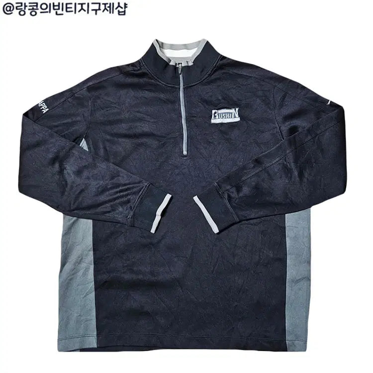 [BUNJANG] Nike Swoosh Street Half-Zip Long Sleeve / 나이키 스우시 스트릿 반집업 긴팔