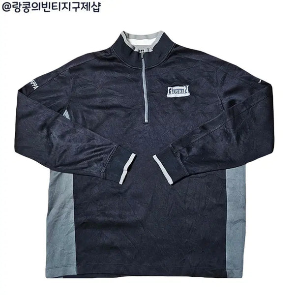 [BUNJANG] Nike Swoosh Street Half-Zip Long Sleeve / 나이키 스우시 스트릿 반집업 긴팔