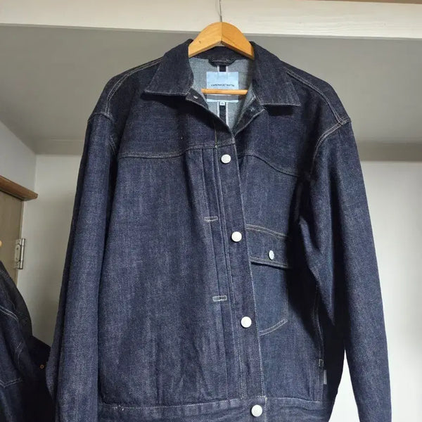 [BUNJANG] Espionage Selvedge Denim Setup Set - Dark Indigo (XL) / 택포O) 에스피오나지 ESPIONAGE 데님 셋업 XL