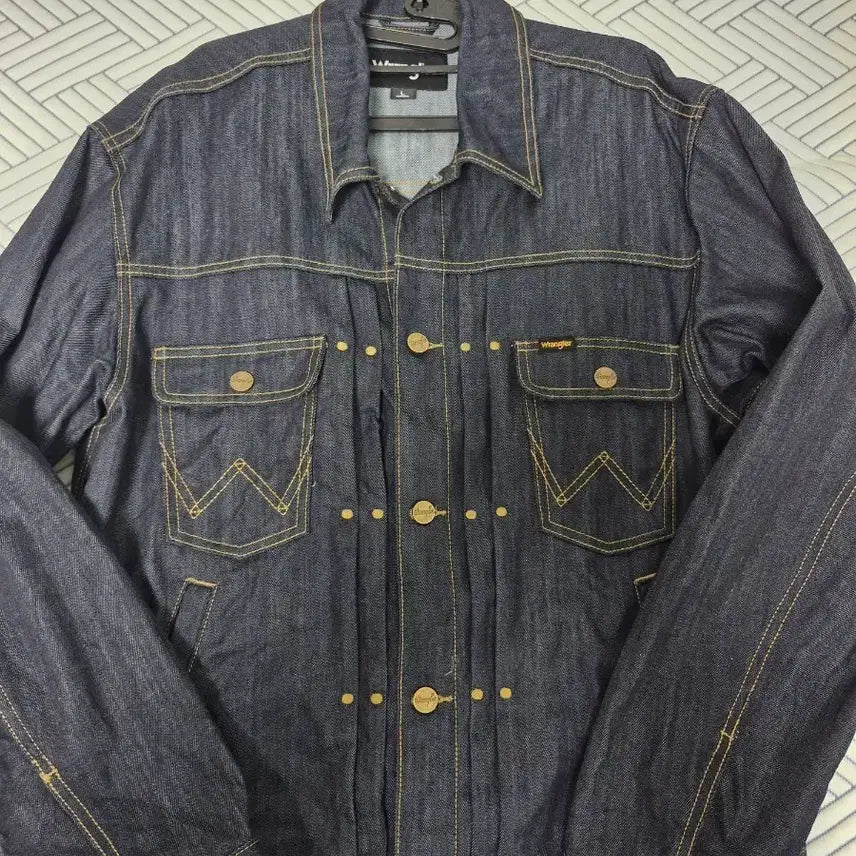 [BUNJANG] Wrangler Standard Cordura Denim Jacket L / Wrangler 스탠다드 코듀라 데님 자켓 L(배송비 포함)