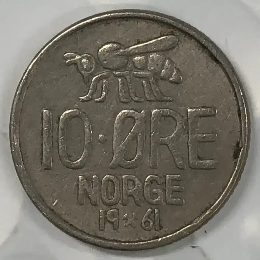 [BUNJANG] 1961 Norway 10 Ore Coin / 1961년 노르웨이 10외레 동전 D512