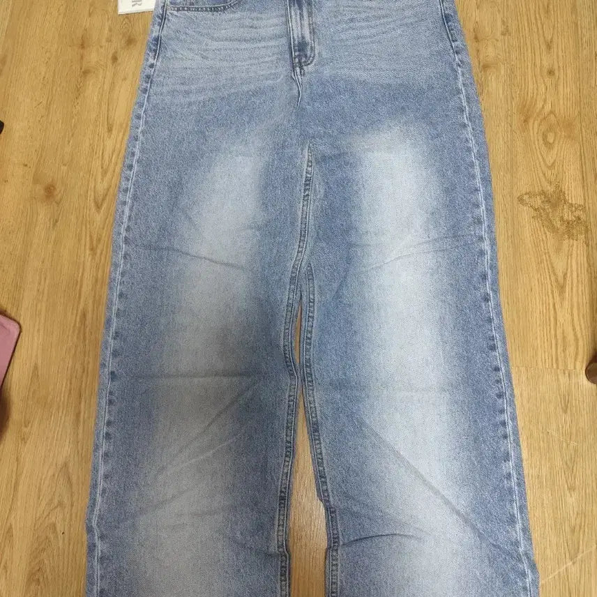 [BUNJANG] SATUR Denim Wide Pants Light Blue XL / SATUR 데님 와이드 팬츠 연청XL