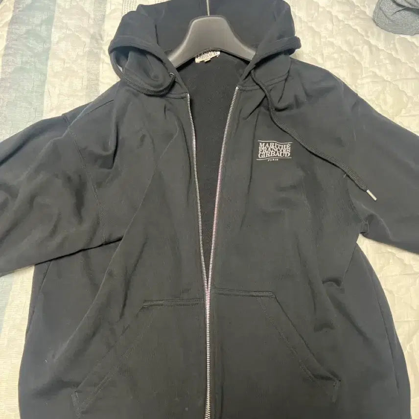 [BUNJANG] Marithe Francois Girbaud Hooded Zip-Up Black XL / 마리떼 후드집업 블랙 xl