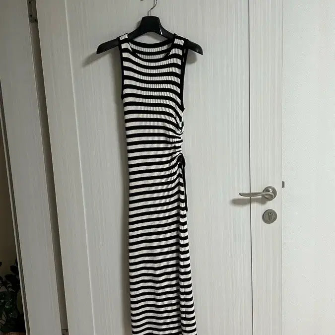[BUNJANG] Stripe Cotton Long Dress / 스트라이프면 원피스. 1번 착용.