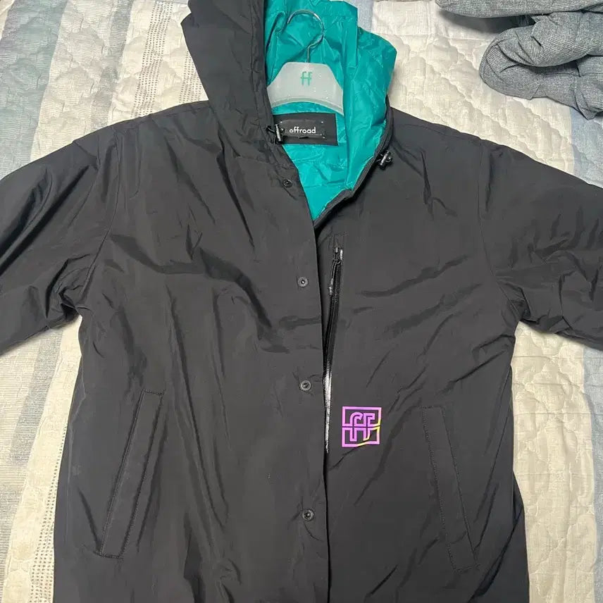 [BUNJANG] Offroad Black Hooded Jacket L / 오프로드 블랙 후드 잠바 L