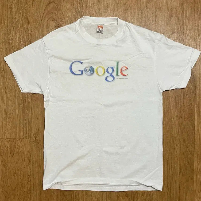 [BUNJANG] Google 2001 Earth Day Promo Vintage T-Shirt / 구글 2001년 지구의 날 프로모 빈티지 반팔 티셔츠 google