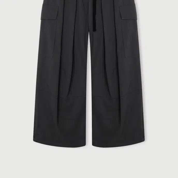 [BUNJANG] Ethos Banded Buckle Pants Charcoal / 에토스 밴디드 버클 팬츠 차콜