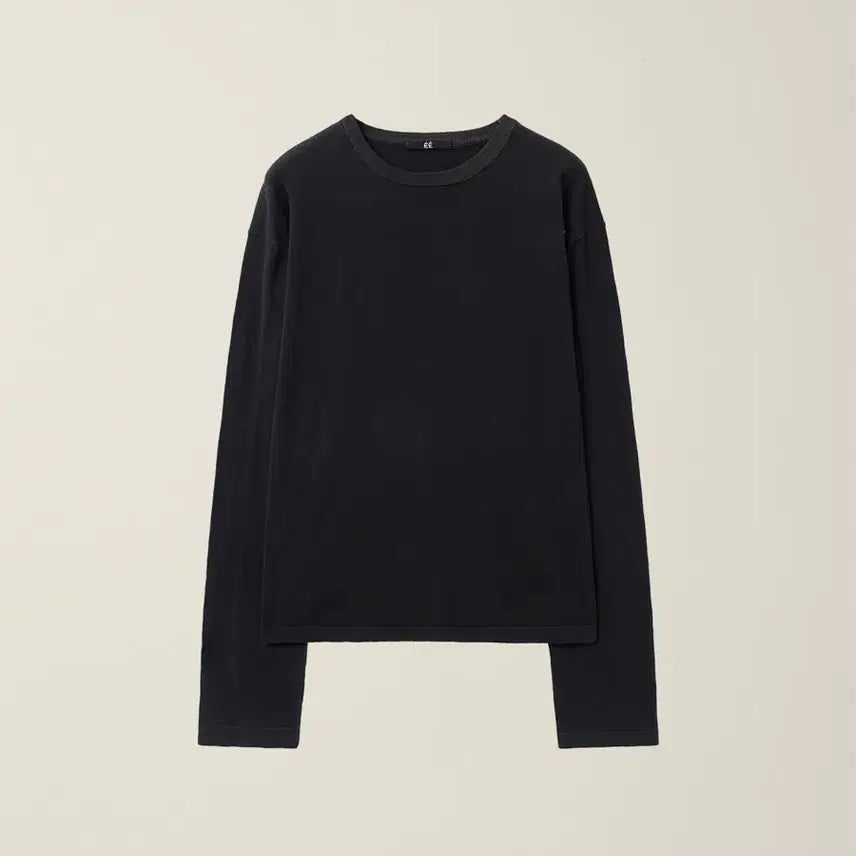 [BUNJANG] ESSENTIAL KNIT BLACK Long Sleeve Thin Knit / ESSENTIAL KNIT BLACK 누마레ee 긴팔 얇은 니트