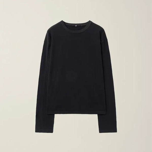 [BUNJANG] ESSENTIAL KNIT BLACK Long Sleeve Thin Knit / ESSENTIAL KNIT BLACK 누마레ee 긴팔 얇은 니트