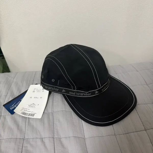 [BUNJANG] AND.WONDER JQ Tape Cap Black / 앤드 원더 JQ 테이프 캡 블랙