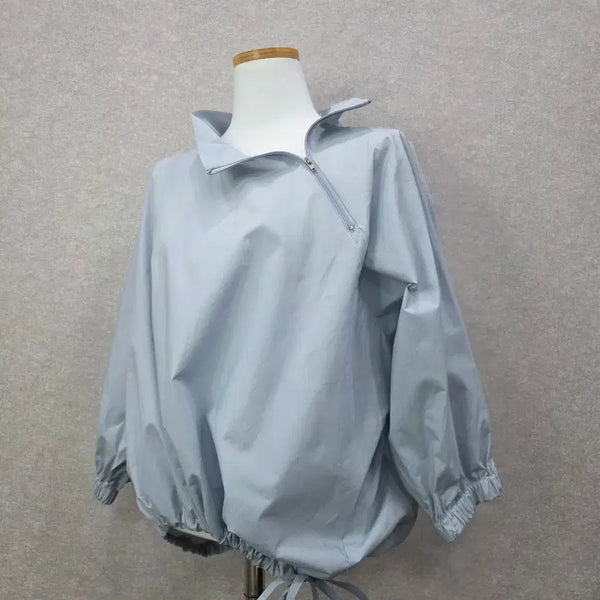 [BUNJANG] The RAUST Unbalanced High Neck Blouse / 미착용) 더라우스트 언밸런스 하이넥 블라우스 the RAUST