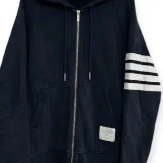 [BUNJANG] Thom Browne Navy Signature Stripe Hooded Zip-Up Jacket Size 5 / 톰브라운 후드집업 5