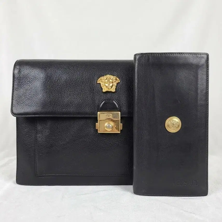 [BUNJANG] Gianni Versace Medusa Bag + Wallet Set (Vintage) / (희귀/정품택 보관) 잔니 베르사체 메두사 가방 + 장지갑 세트