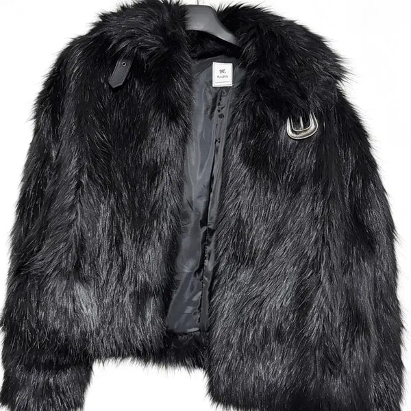[BUNJANG] Dark Fur Western Jacket / 락시크 다크 퍼 웨스턴 자켓