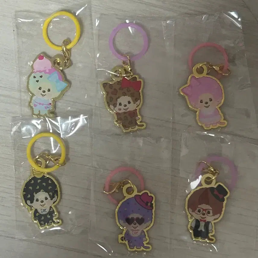 [BUNJANG] Monchhichi Mezurushi 6-Piece Bundle Set / 몬치치 메지루시 6종 일괄