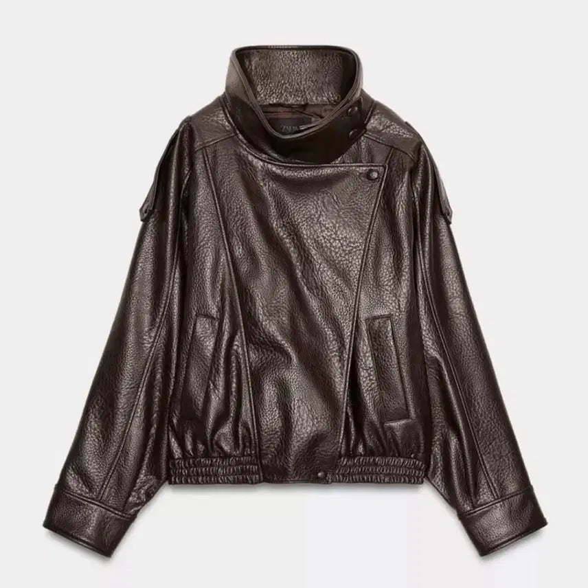 [BUNJANG] Zara Faux Leather Jacket / 자라 페이크 레더 자켓