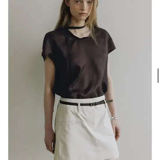 [BUNJANG] Loewe Brown Blouse S Size / 루에브르 블라우스