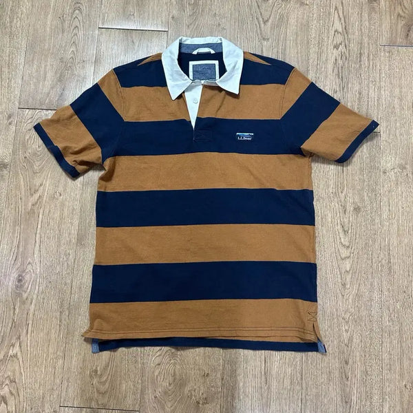 [BUNJANG] L.L.Bean Striped Rugby Shirt / L.L.Bean 엘엘빈 스트라이프 럭비티