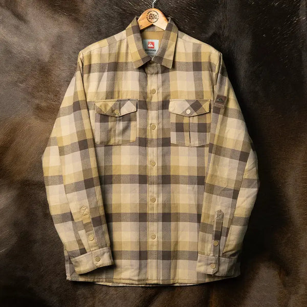 [BUNJANG] Quiksilver Oak Tree Herringbone Twill Check Shirt Jacket / [103] 퀵실버 오크트리 헤링본 체크 셔츠 자켓