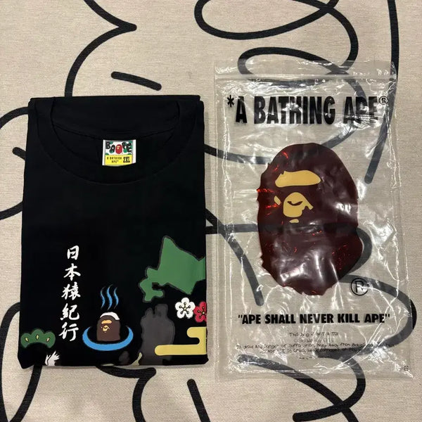 [BUNJANG] BAPE Japan Culture T-Shirt Black (New) / 베이프 재팬 컬쳐 티셔츠 블랙(새상품)