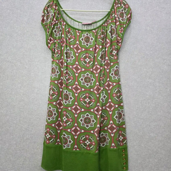 [BUNJANG] Juicy Couture Silk Blend Pattern Mini Dress / 쥬시꾸뛰르 실크 혼방 패턴 미니 원피스 JUICY COUTURE