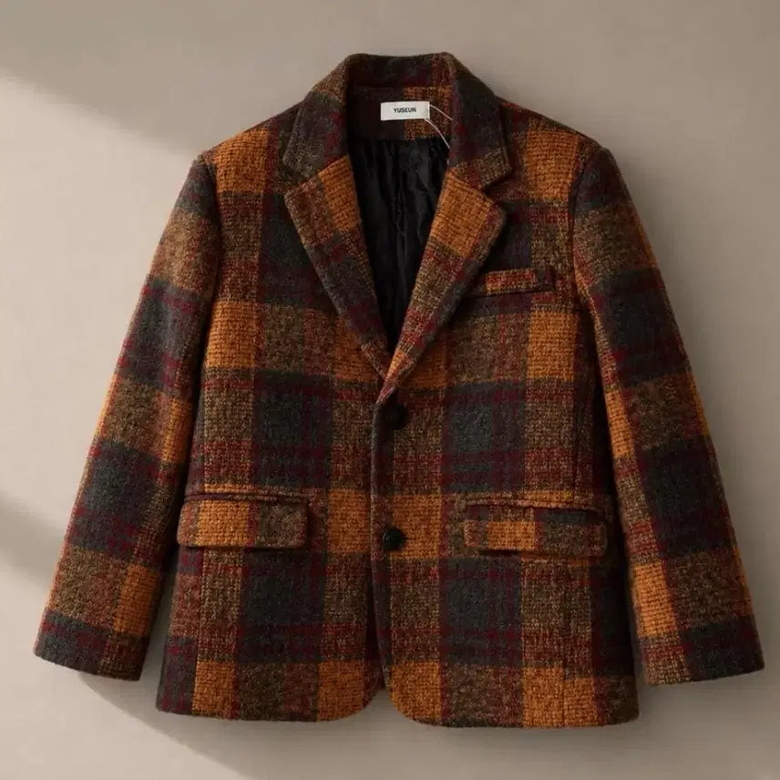 [BUNJANG] Vintage Check Pattern Jacket / 체크 빈티지 자켓