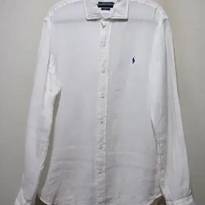 [BUNJANG] Polo Ralph Lauren Linen White Shirt - Size M / 폴로 POLO 랄프로렌매장정품 린넨 화이트셔츠남방 택M 175/96A