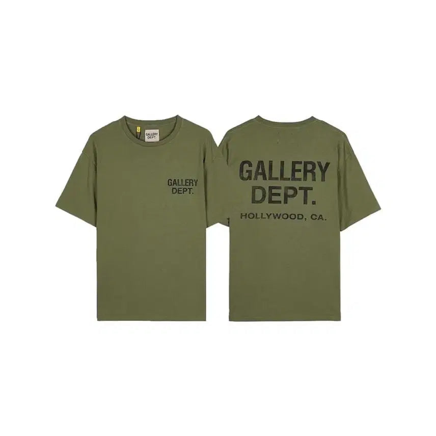 [BUNJANG] Gallery Department Souvenir T-Shirt Olive / 갤러리디파트먼트 수베니어 반팔 티셔츠 올리브