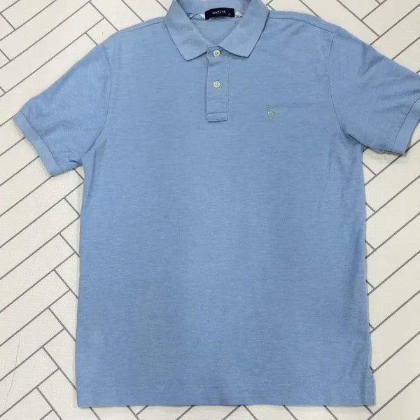 [BUNJANG] Hazzys Men's Light Blue Short-Sleeve Polo Shirt (Size 95) / 헤지스 남자95 하늘색 반팔카라티