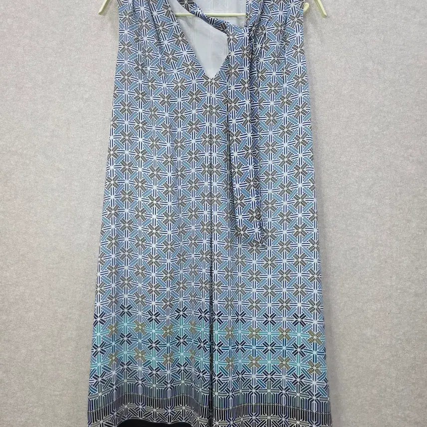 [BUNJANG] MAX STUDIO Geometric Pattern Sleeveless Dress / 맥스스튜디오 기하학 패턴 민소매 원피스 MAX STUDIO