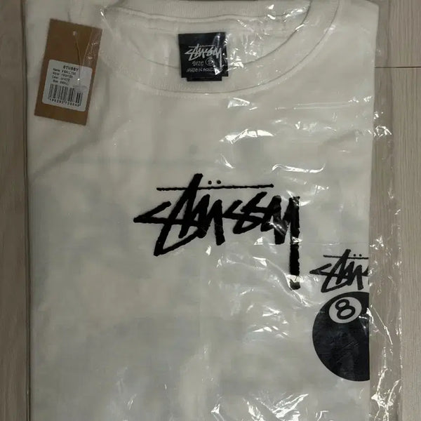 [BUNJANG] Stussy 8 Ball T-Shirt White / [새상품] 스투시 8볼 반팔 티셔츠 화이트 S