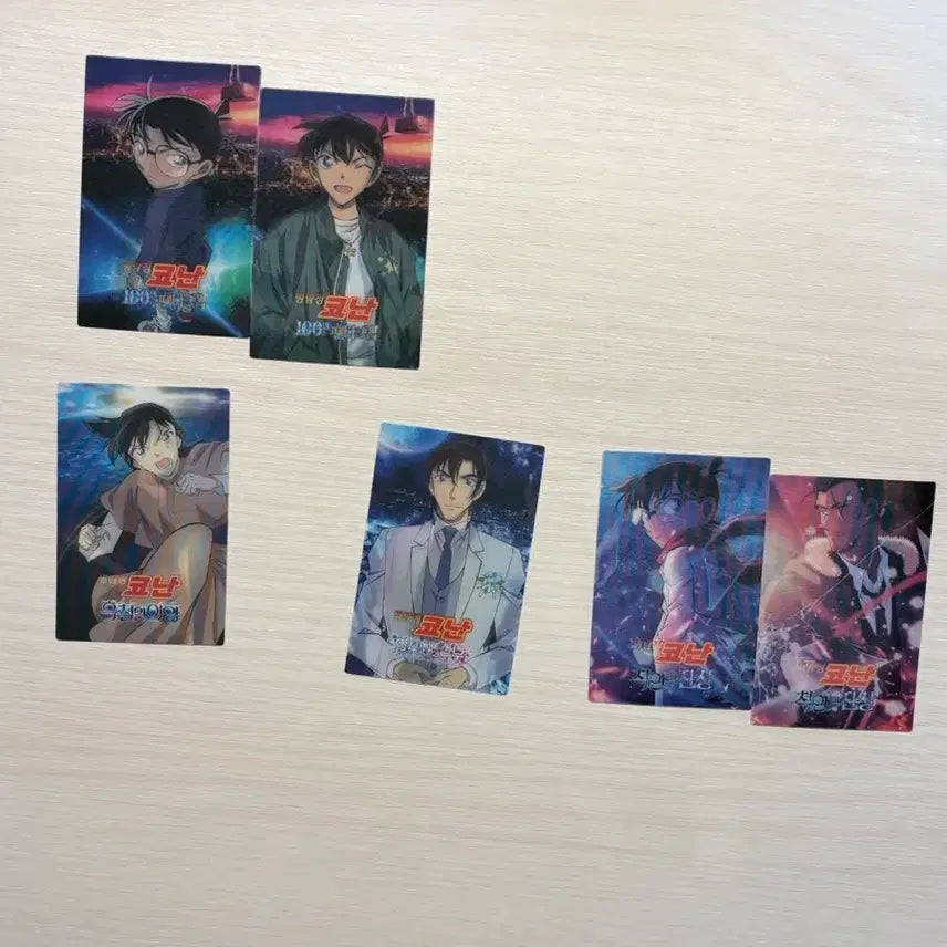 [BUNJANG] Detective Conan The Movie 25-28 Lenticular Set / 명탐정 코난 극장판 25 26 27 28 랜티큘러 특전 일괄