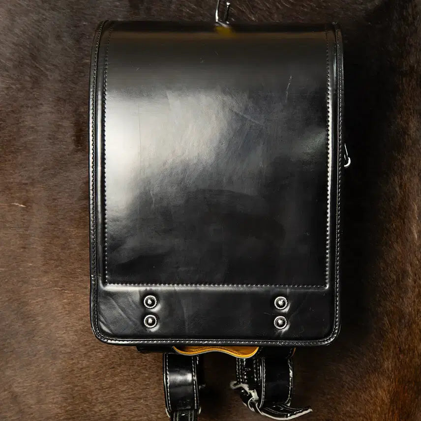 [BUNJANG] 70s~ SONY Cowhide Randoseru Black / 70s~ SONY 카우레더 란도셀 블랙